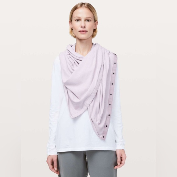 Lululemon Vinyasa Scarf *Rulu - Tonka Stripe Antoinette White (Lavender) - Picture 1 of 10